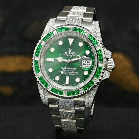 rolex submariner iced out.